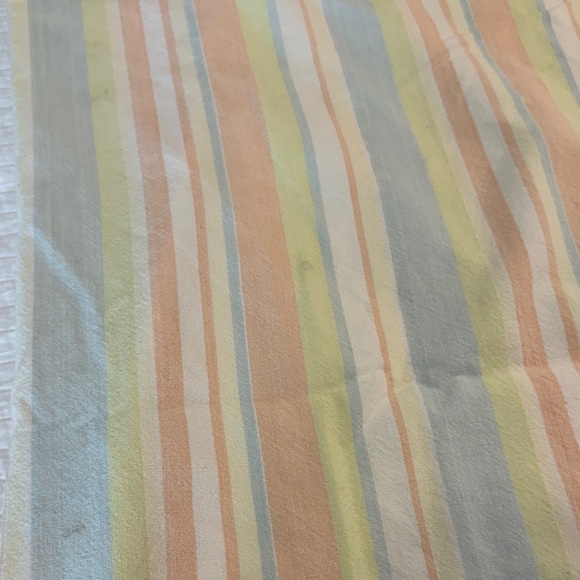 Hand Loom 100% Cotton Pastel Tablecloth Vintage Fabric - Picture 7 of 9